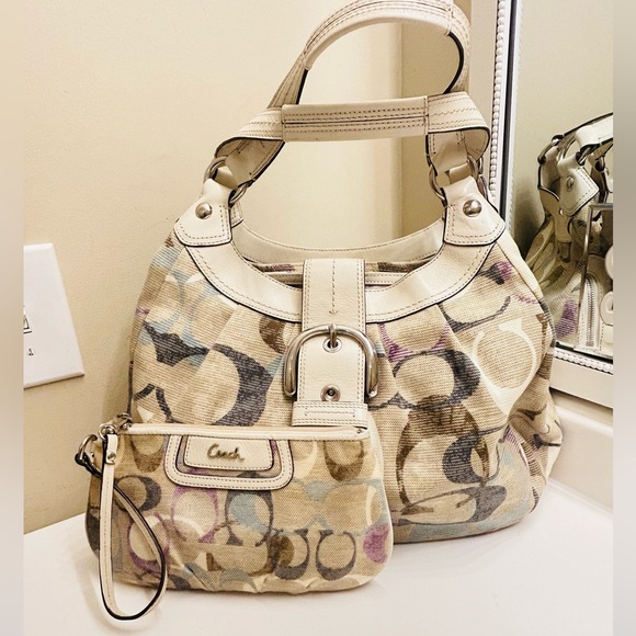 Coach Y2K Lynn Soho Hobo Shoulder Bag/W Matching Soho Wristlet - Picture 1 of 16